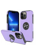 Mey İthalat® iPhone 13 Pro Kılıf Elit Yüzüklü Kapak - Mor