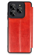 Mey İthalat® General Mobile Era 30 Kılıf Flip Cover - Kırmızı