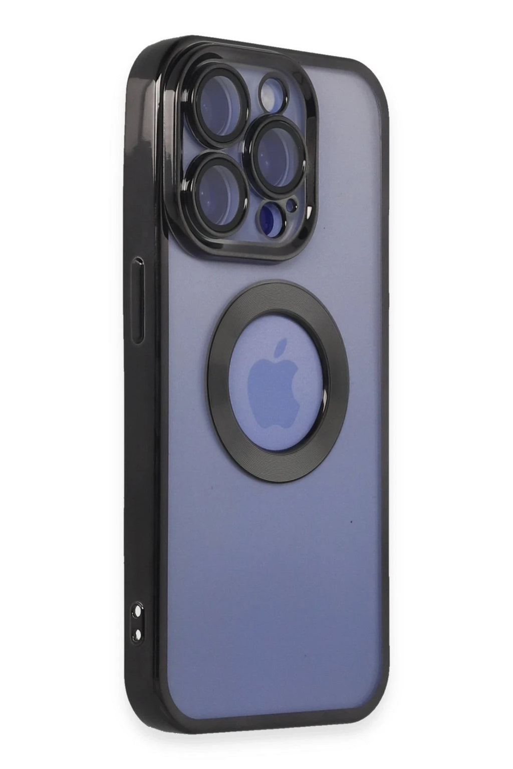 Mey İthalat® iPhone 15 Pro Max Kılıf Slot Silikon - Siyah