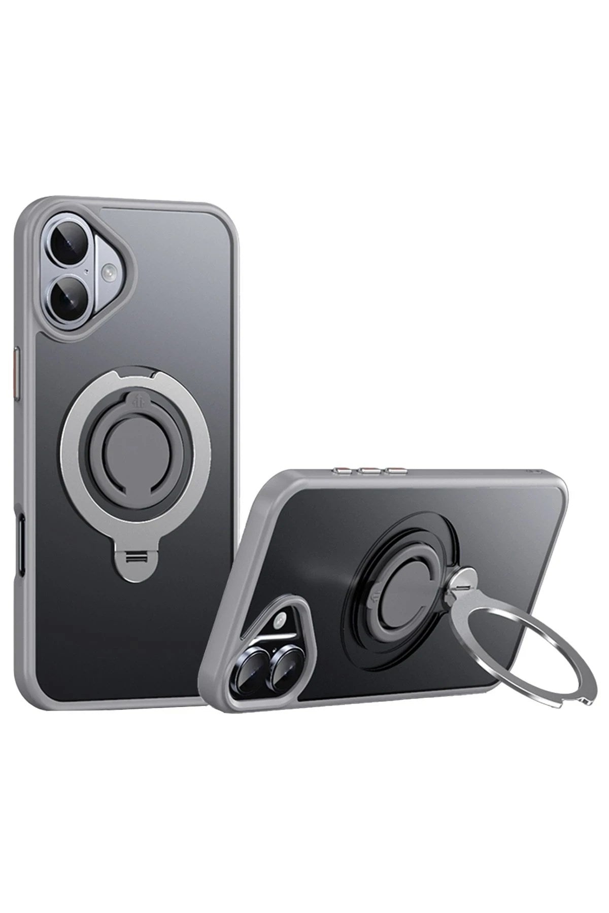 Mey İthalat® iPhone 16 Avatar 360 Dönen Magsafe Kapak - Titan Gri