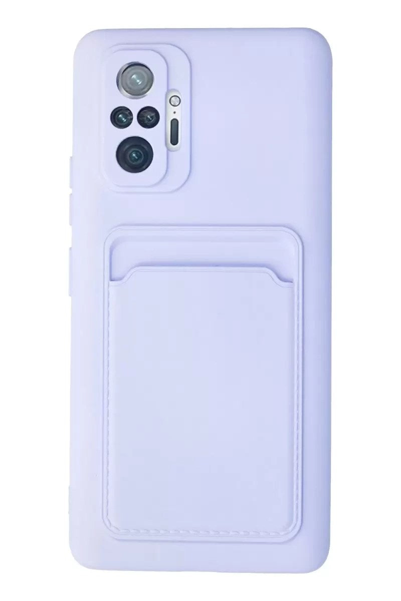 Mey İthalat® Redmi Note 10 Pro Kılıf Kelvin Kartvizitli Silikon - Lila