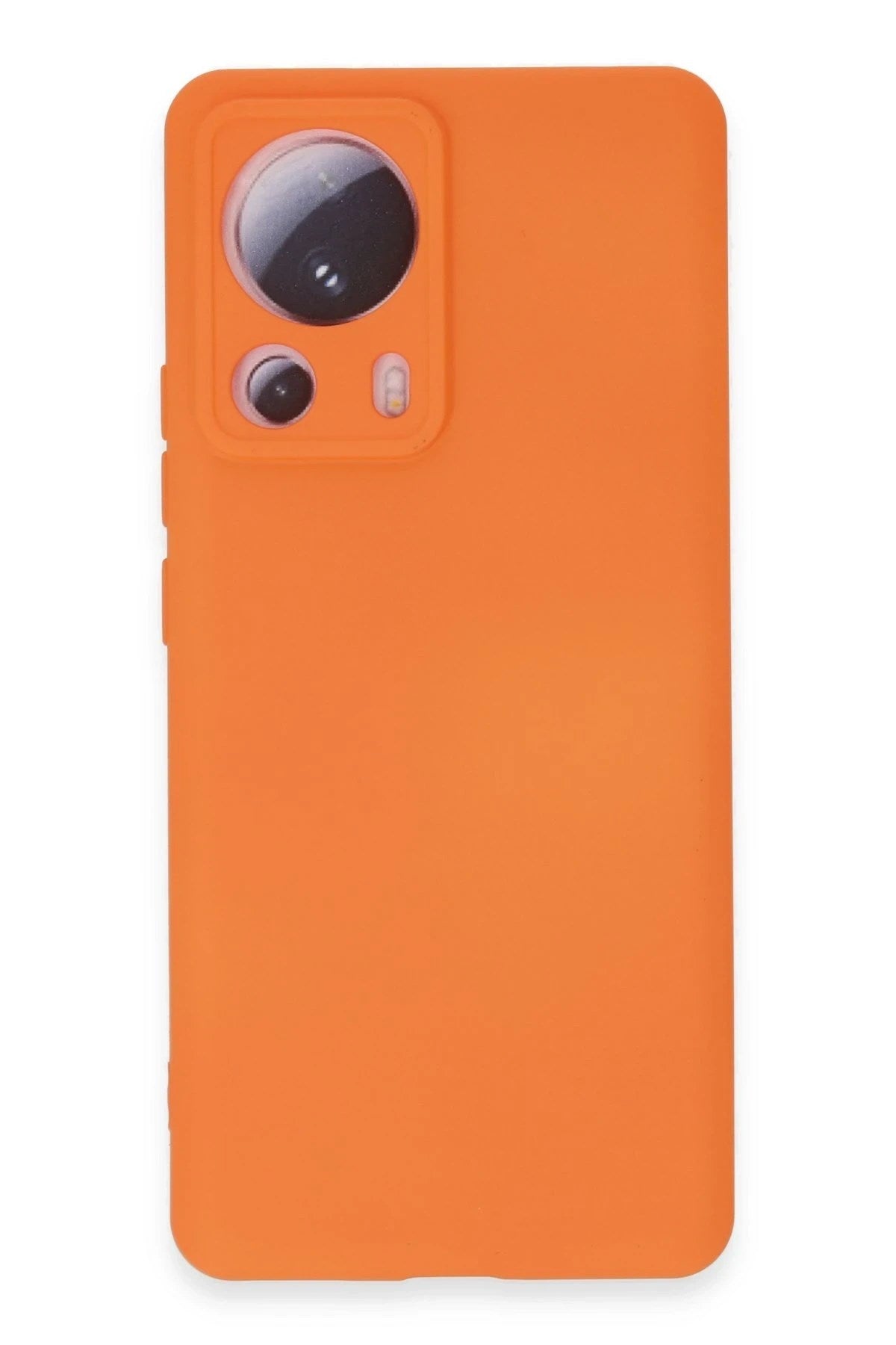 Mey İthalat® Mi 13 Lite Kılıf Nano içi Kadife Silikon - Turuncu