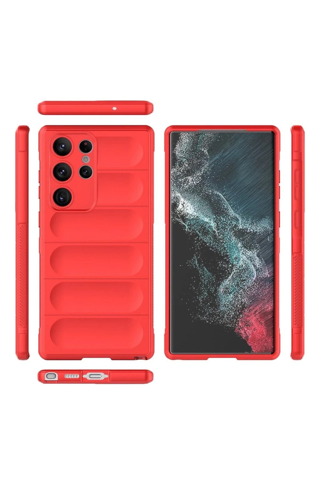 Mey İthalat® Samsung Galaxy S23 Ultra Kılıf Optimum Silikon - Kırmızı