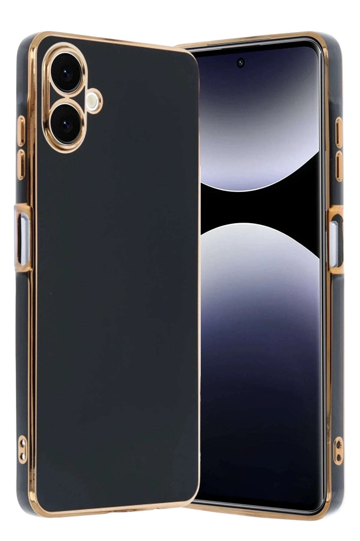 Mey İthalat® Samsung Galaxy A07 4G Volet Silikon - Siyah