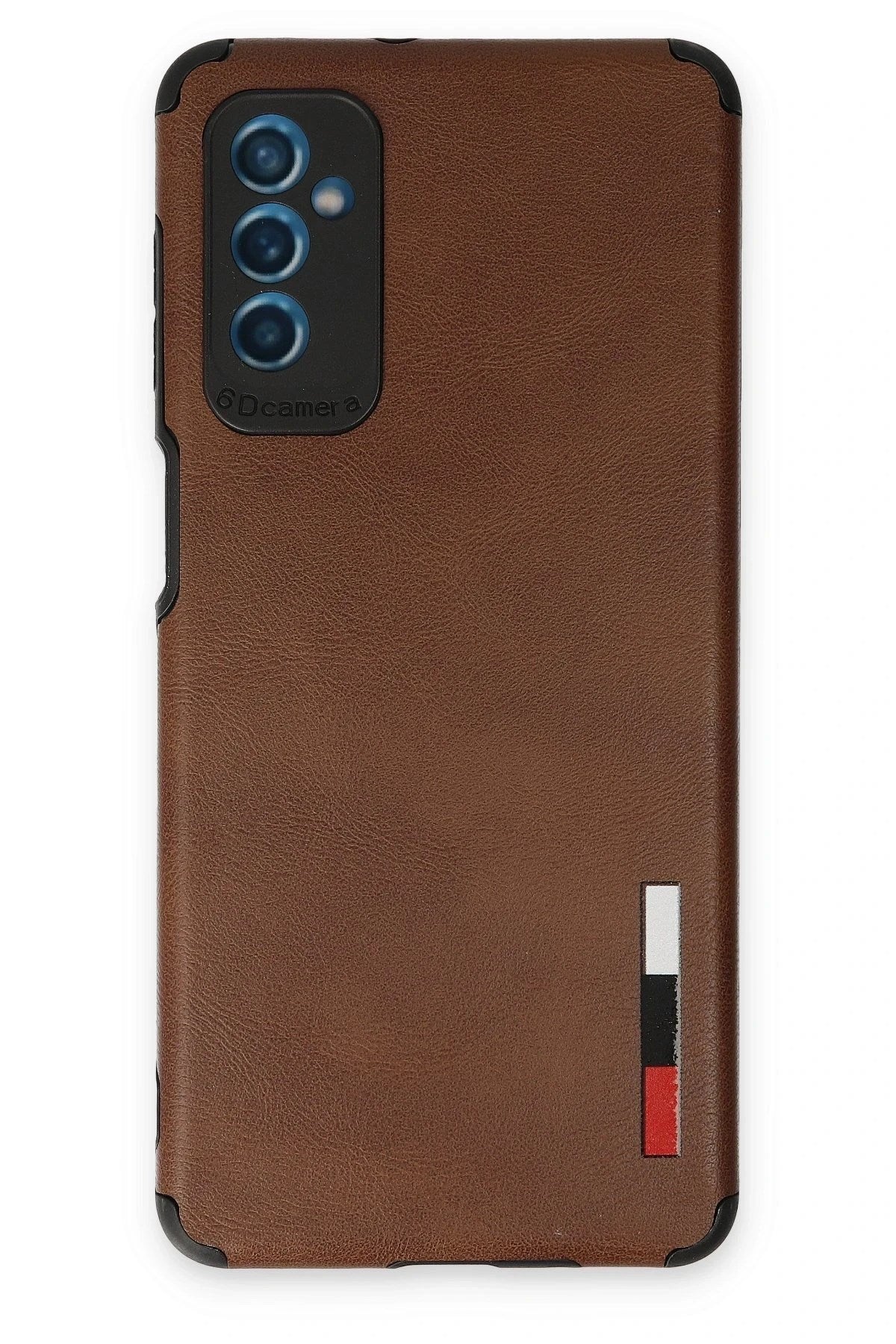 Mey İthalat® Samsung Galaxy M52 5G Kılıf Loop Deri Silikon - Kahverengi