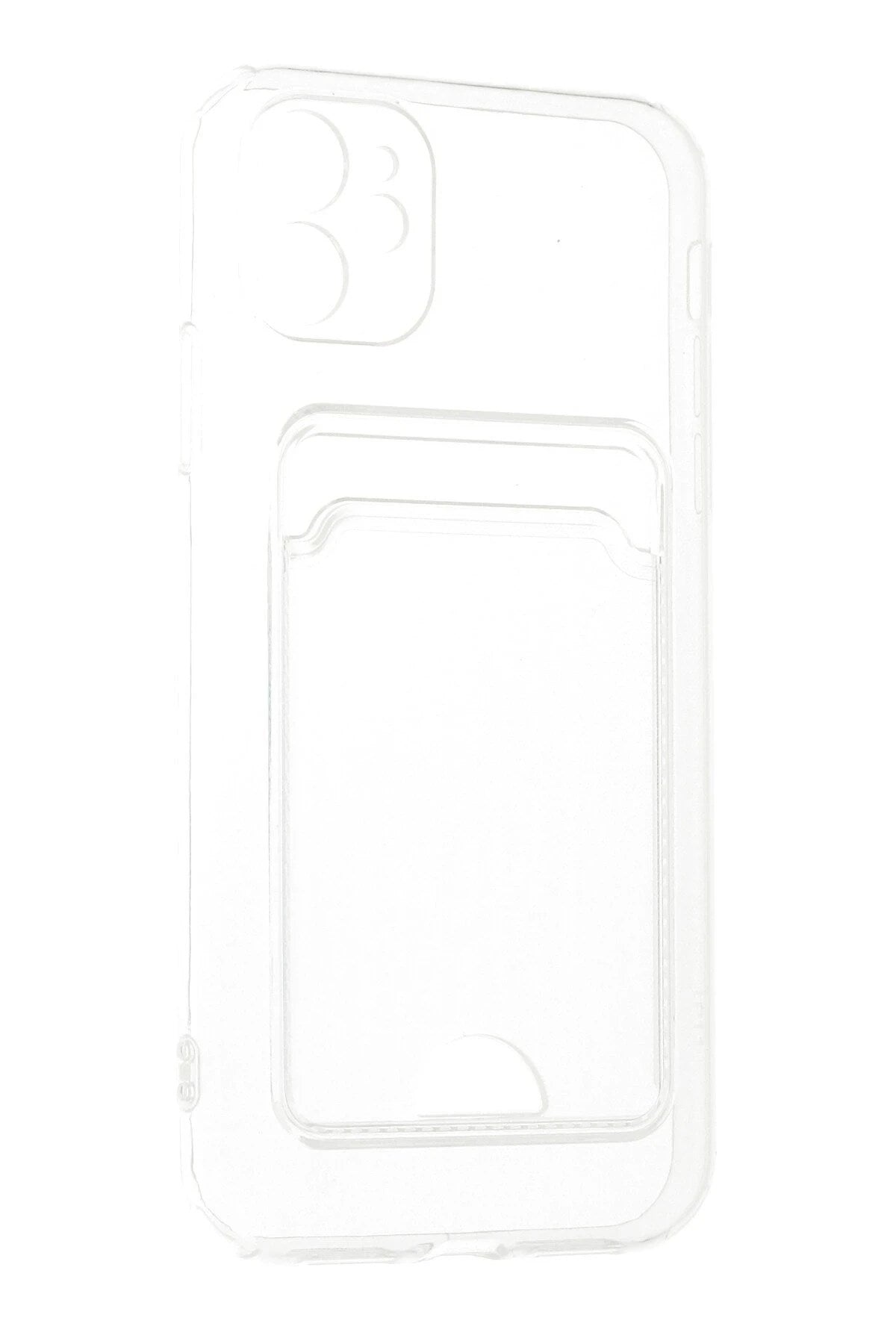 Mey İthalat® iPhone 11 Kılıf Kart Şeffaf Silikon - Şeffaf