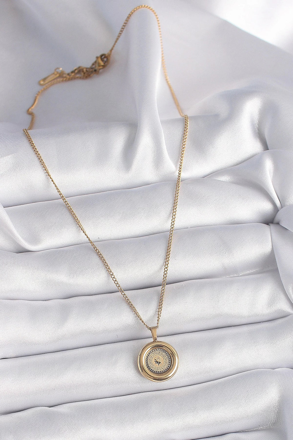 Mey İthalat® 316L Çelik Gold Renk Zincir Gold Altın Model Kadın Kolye