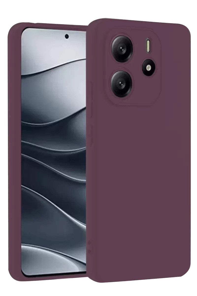 Mey İthalat® Redmi Note 14 4G Kılıf First Silikon - Mürdüm