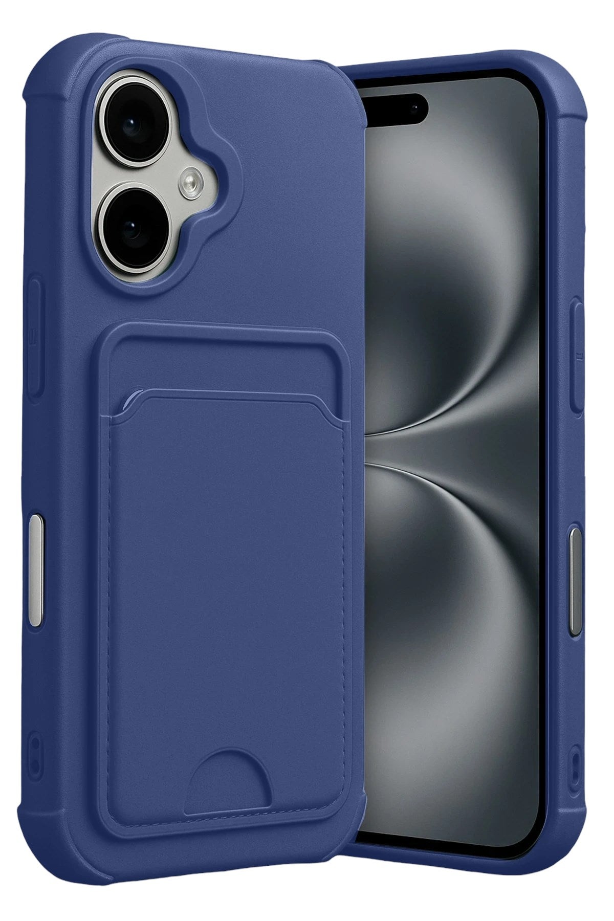 Mey İthalat® iPhone 17 Kelvin Kartvizitli Silikon - Lacivert
