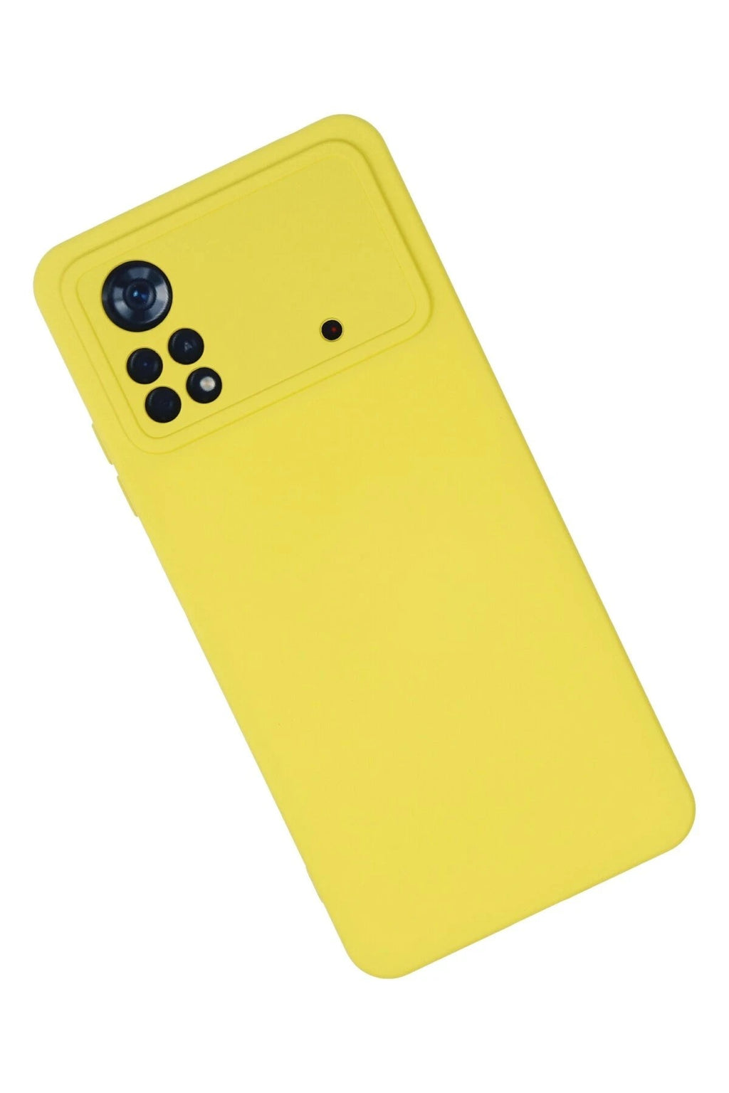 Mey İthalat® Poco X4 Pro 5G Kılıf Nano içi Kadife Silikon - Sarı
