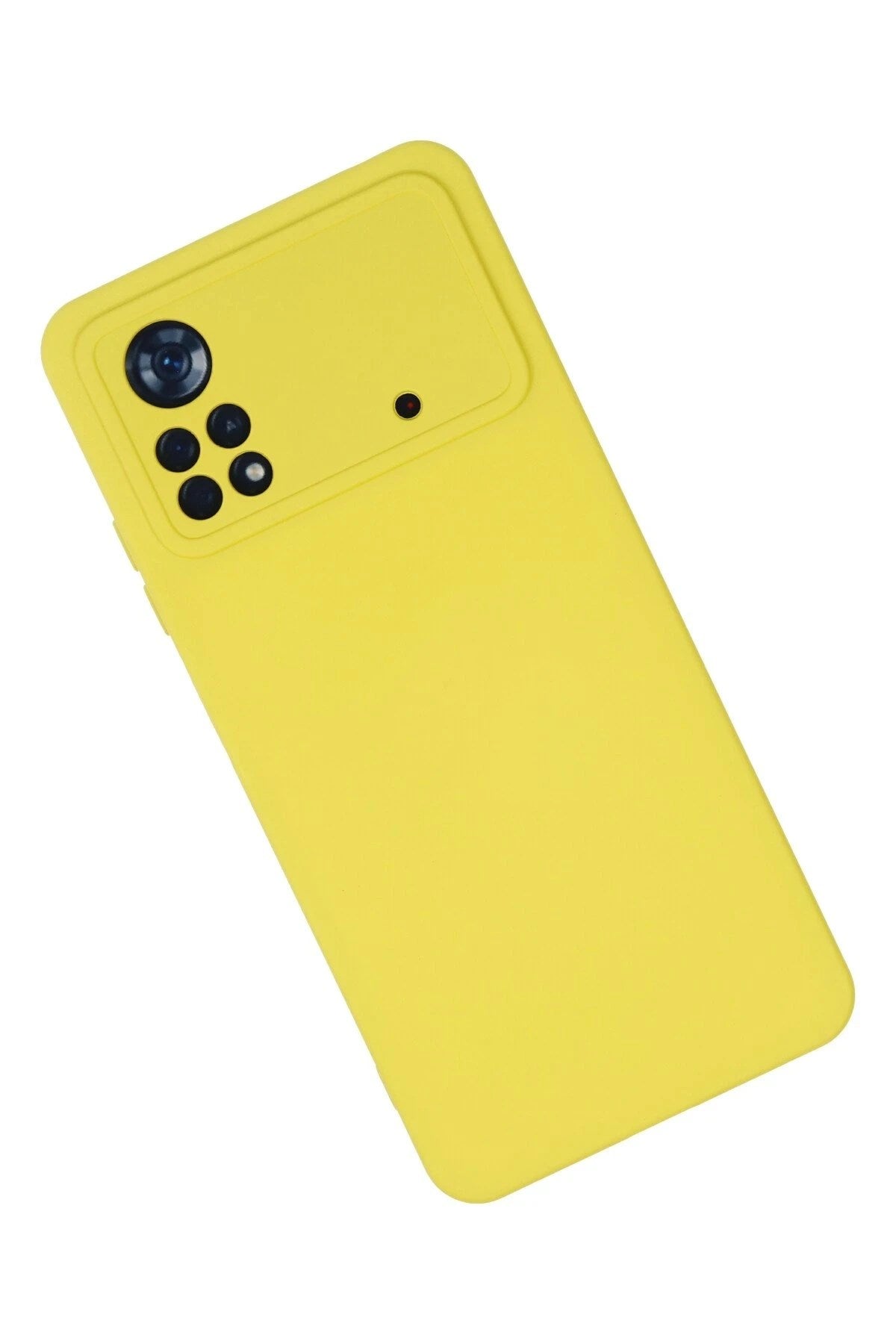 Mey İthalat® Poco X4 Pro 5G Kılıf Nano içi Kadife Silikon - Sarı