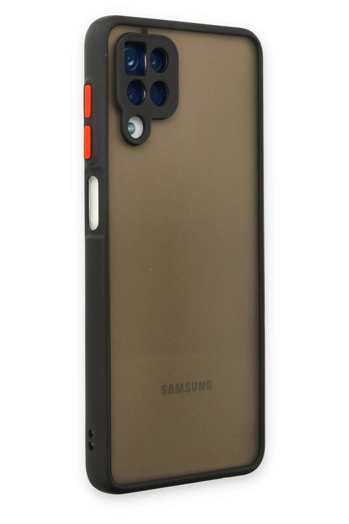 Mey İthalat® Samsung Galaxy A12 Kılıf Montreal Silikon Kapak - Siyah