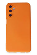 Mey İthalat® Samsung Galaxy M34 5G Kılıf Nano içi Kadife Silikon - Turuncu