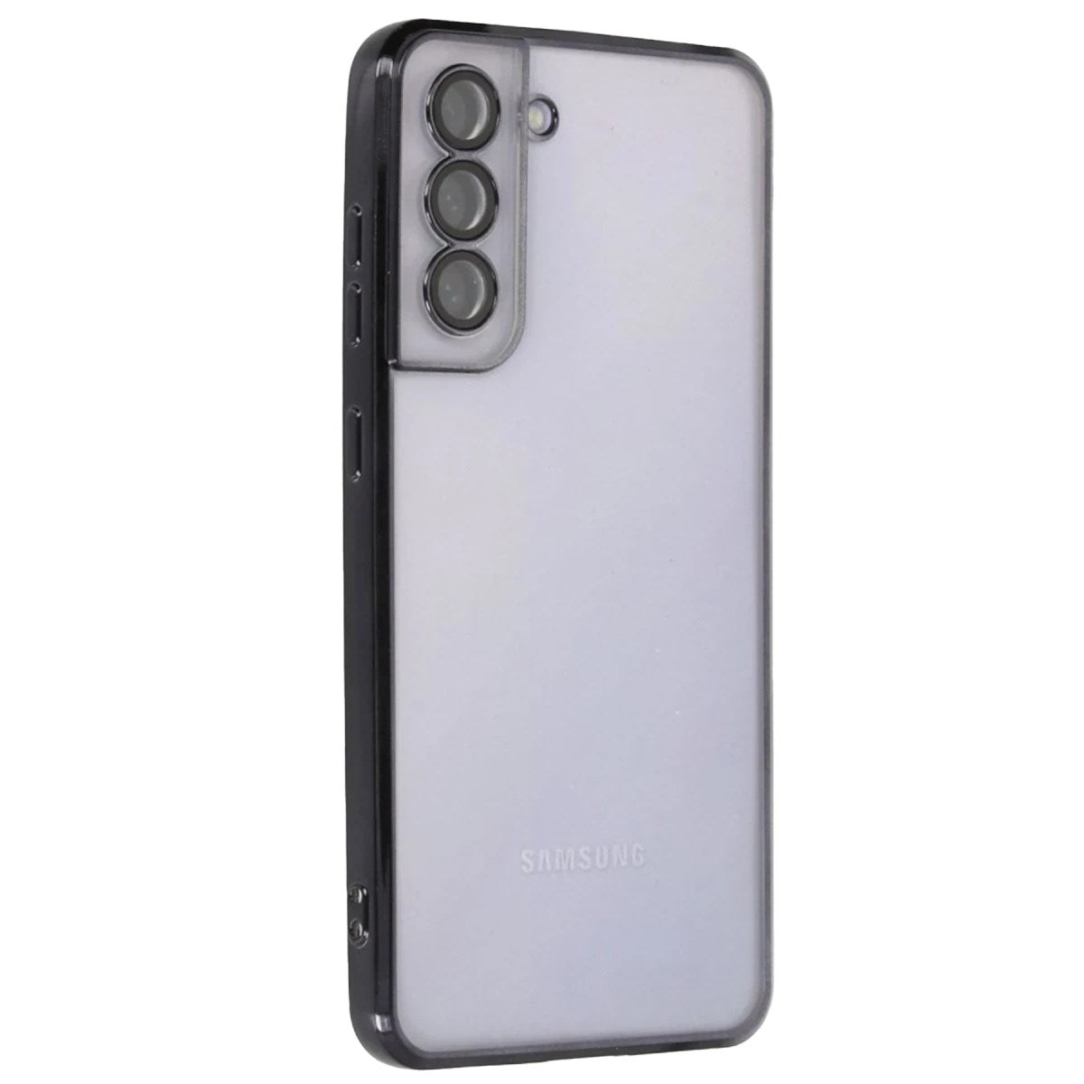 Mey İthalat® Samsung Galaxy S21 FE Kılıf Lensli Silikon - Siyah