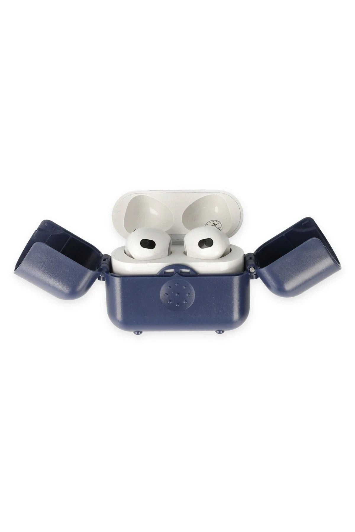 Mey İthalat® Airpods 3 (3.nesil) Basmalı Kılıf - Lacivert