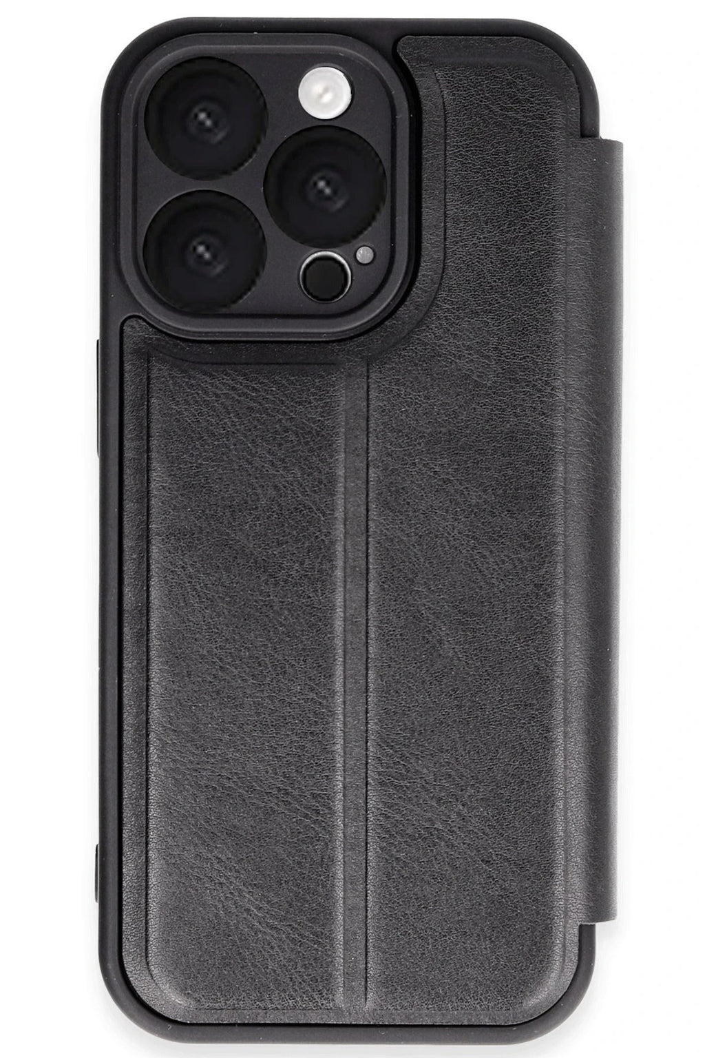 Mey İthalat® iPhone 16 Pro Kılıf Flip Cover - Siyah