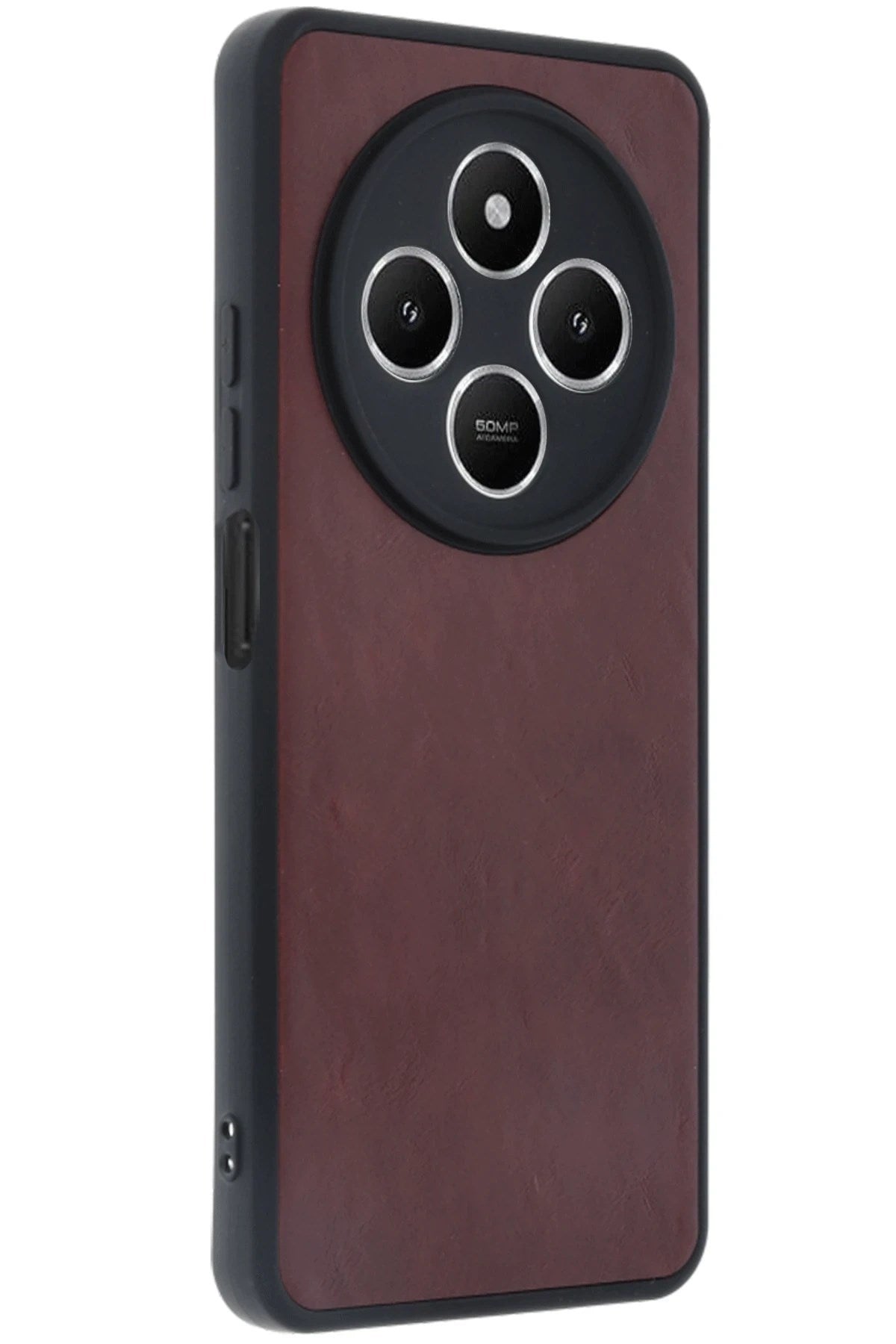 Mey İthalat® Redmi 14C Kılıf Aras Deri Kapak - Bordo