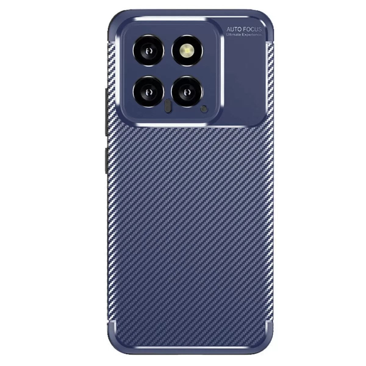 Mey İthalat® Mi 14T Kılıf Auto Focus Karbon Kapak - Lacivert