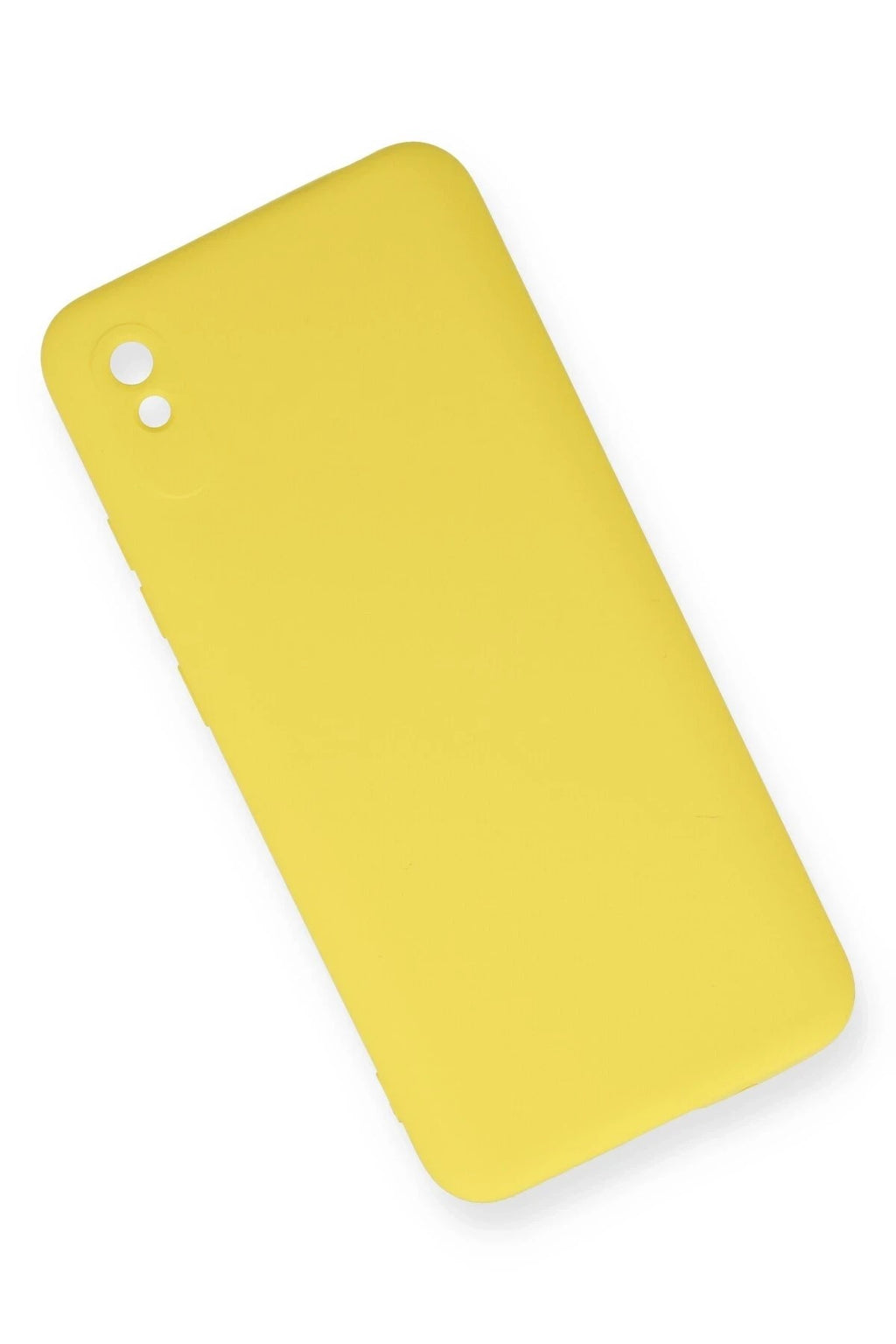 Mey İthalat® Redmi 9A Kılıf Nano içi Kadife Silikon - Sarı