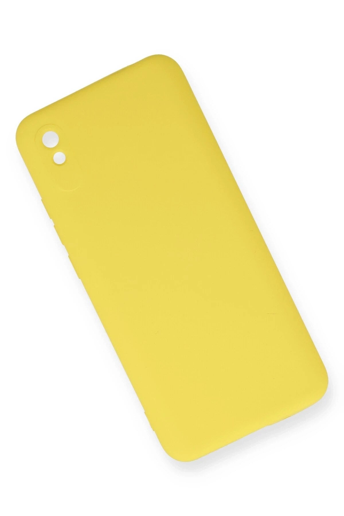 Mey İthalat® Redmi 9A Kılıf Nano içi Kadife Silikon - Sarı