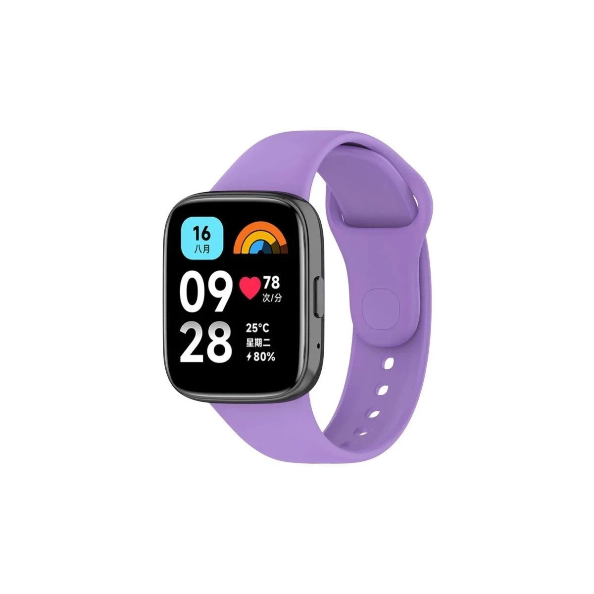 Mey İthalat® Redmi Watch 3 Active Klasik Kordon - Lila