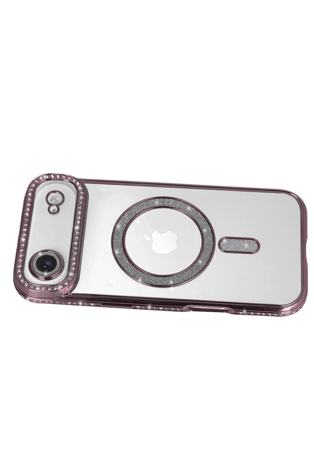 Mey İthalat® iPhone 17 Air Joke Simli Magneticsafe Kılıf - Pembe