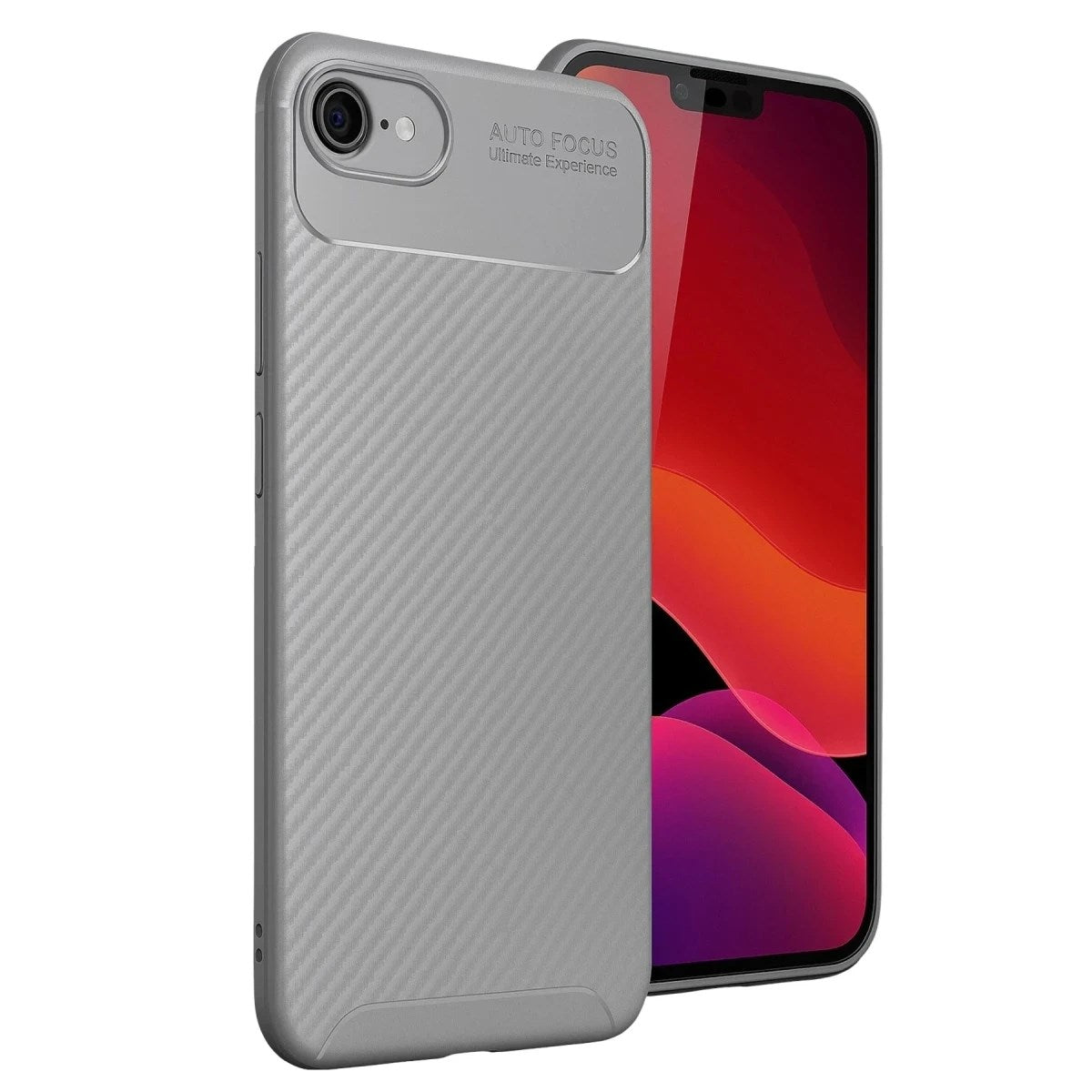 Mey İthalat® iPhone 16E Kılıf Auto Focus Karbon Kapak - Gri