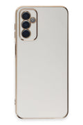 Mey İthalat® Samsung Galaxy A14 4G Kılıf Volet Silikon - Beyaz