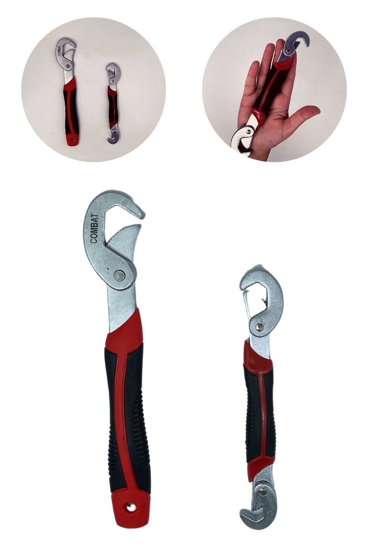 Çok Fonksiyonlu Ergonomik Ayarlanabilir Büyük Küçük Akıllı Pense Anahtar 2li Set