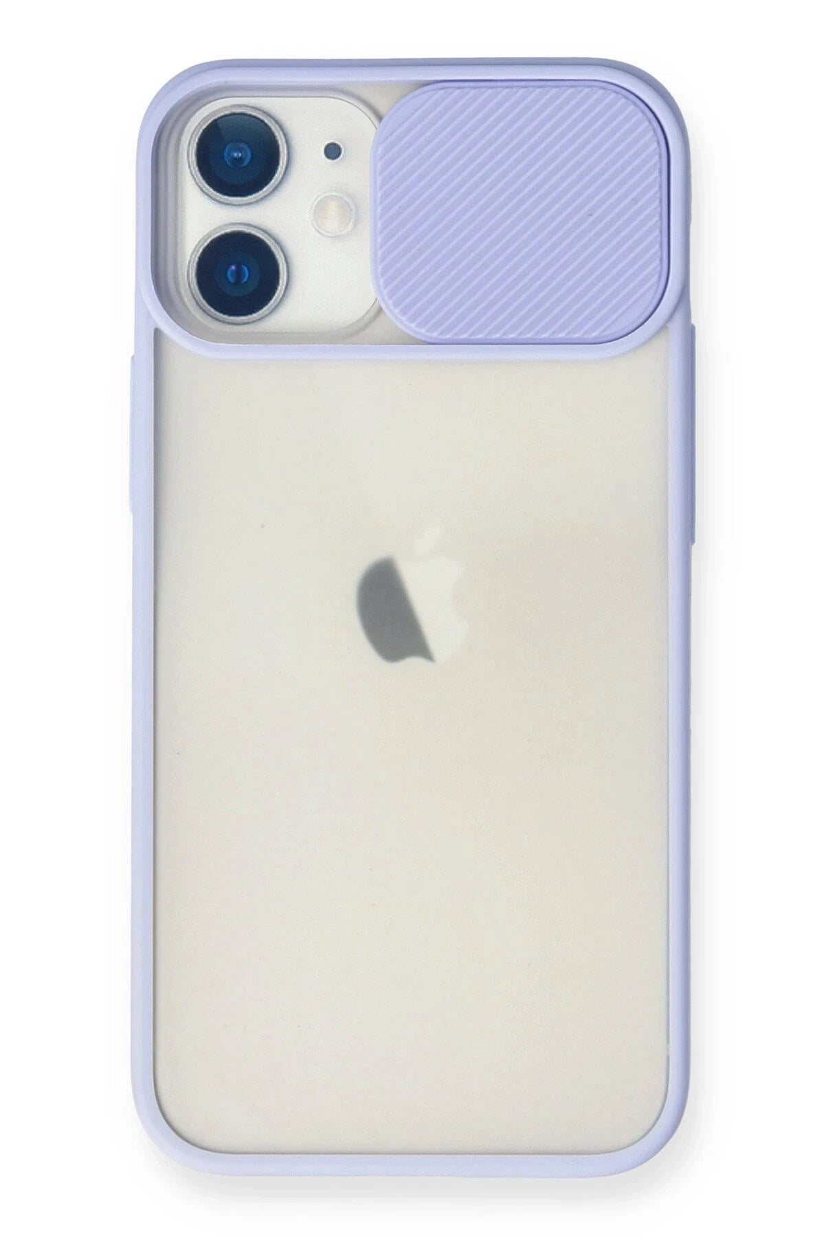 Mey İthalat® iPhone 11 Kılıf Palm Buzlu Kamera Sürgülü Silikon - Lila