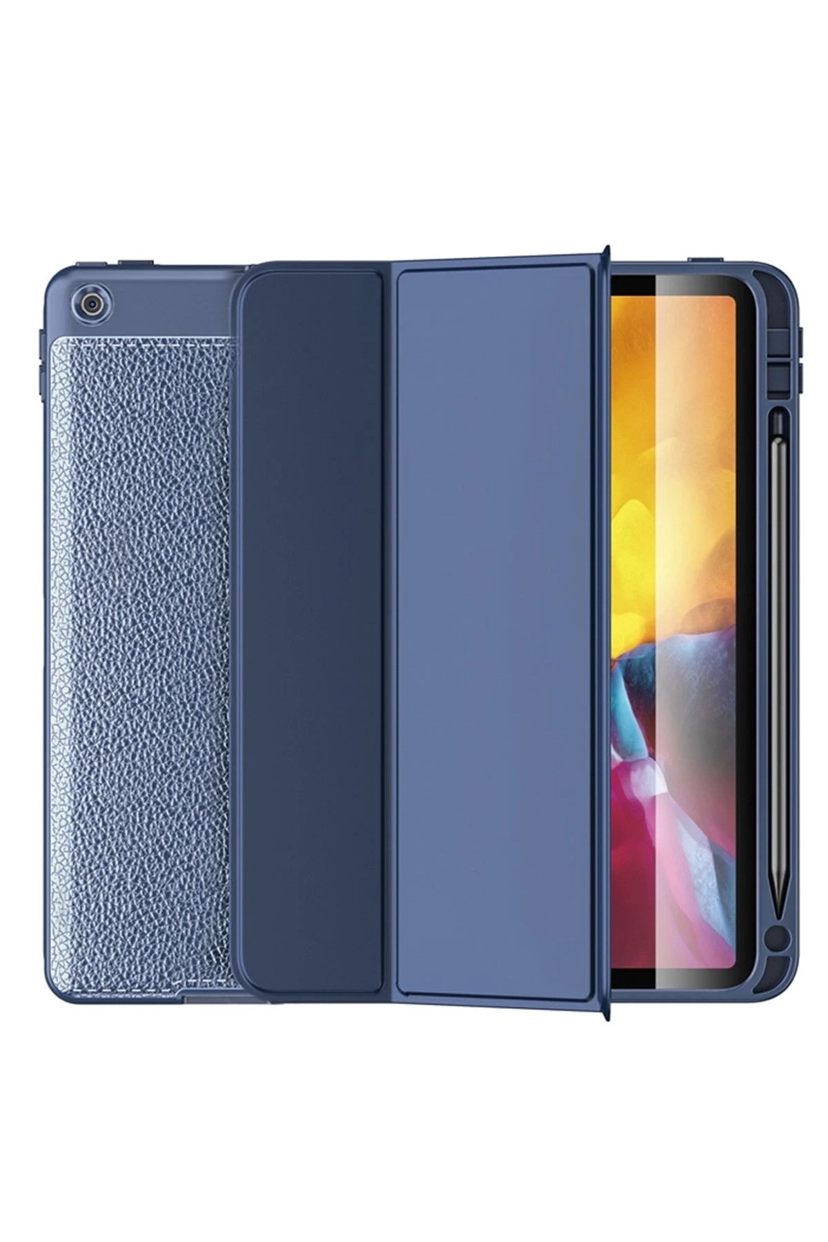 Mey İthalat® iPad 10.2 (7.nesil) Kılıf Tablet Focus Silikon - Lacivert