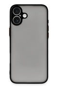 Mey İthalat® iPhone 16 Kılıf Montreal Silikon Kapak - Siyah