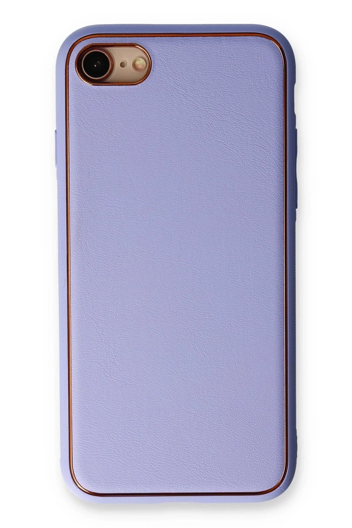 Mey İthalat® iPhone 7 Kılıf Coco Deri Silikon Kapak - Açık Lila