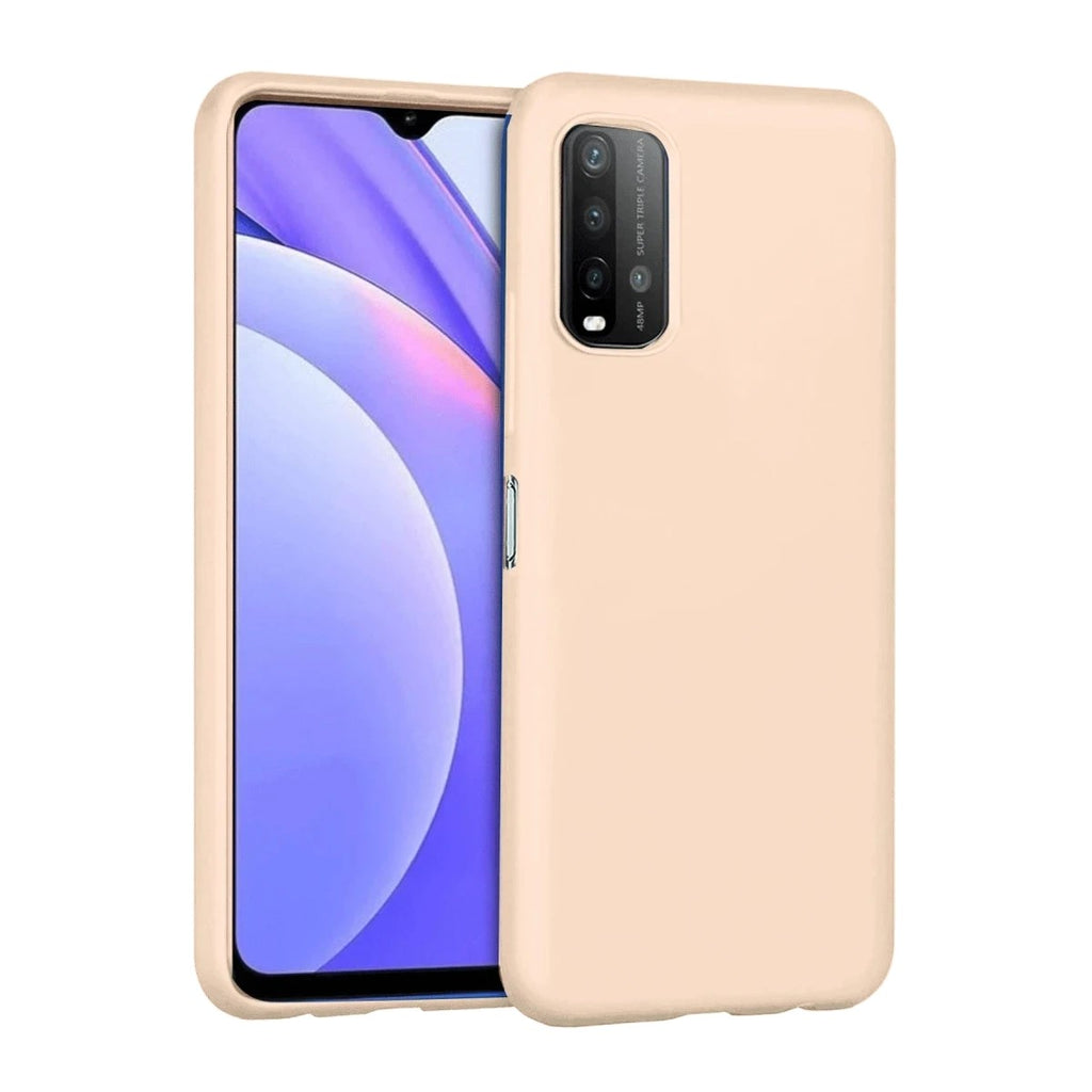 Mey İthalat® Redmi 9T Kılıf Nano içi Kadife Silikon - Pudra