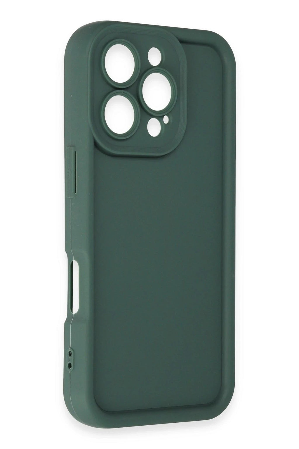 Mey İthalat® iPhone 16 Pro Max Kılıf Viera Silikon - Koyu Yeşil