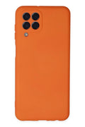 Mey İthalat® Samsung Galaxy M33 Kılıf Nano içi Kadife Silikon - Turuncu