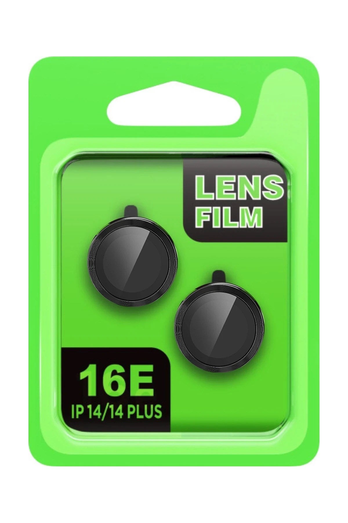 Mey İthalat® iPhone 16E Raze Metal Kamera Lens - Siyah