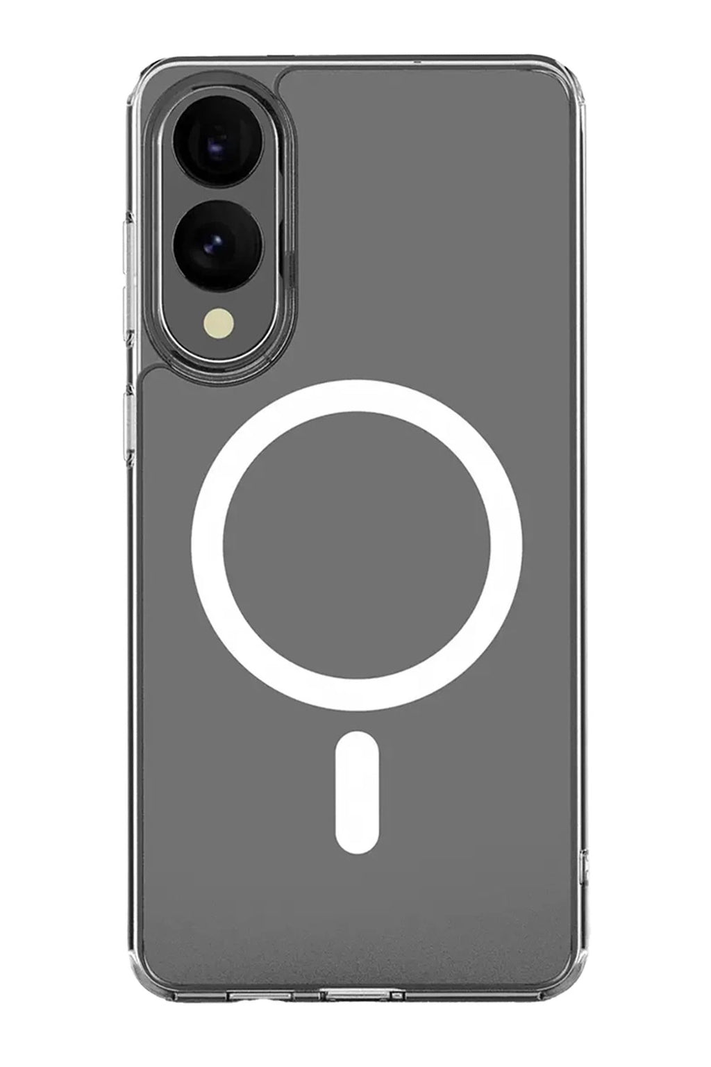 Mey İthalat® Samsung Galaxy S25 Edge Kılıf Magneticsafe Şeffaf Silikon - Şeffaf