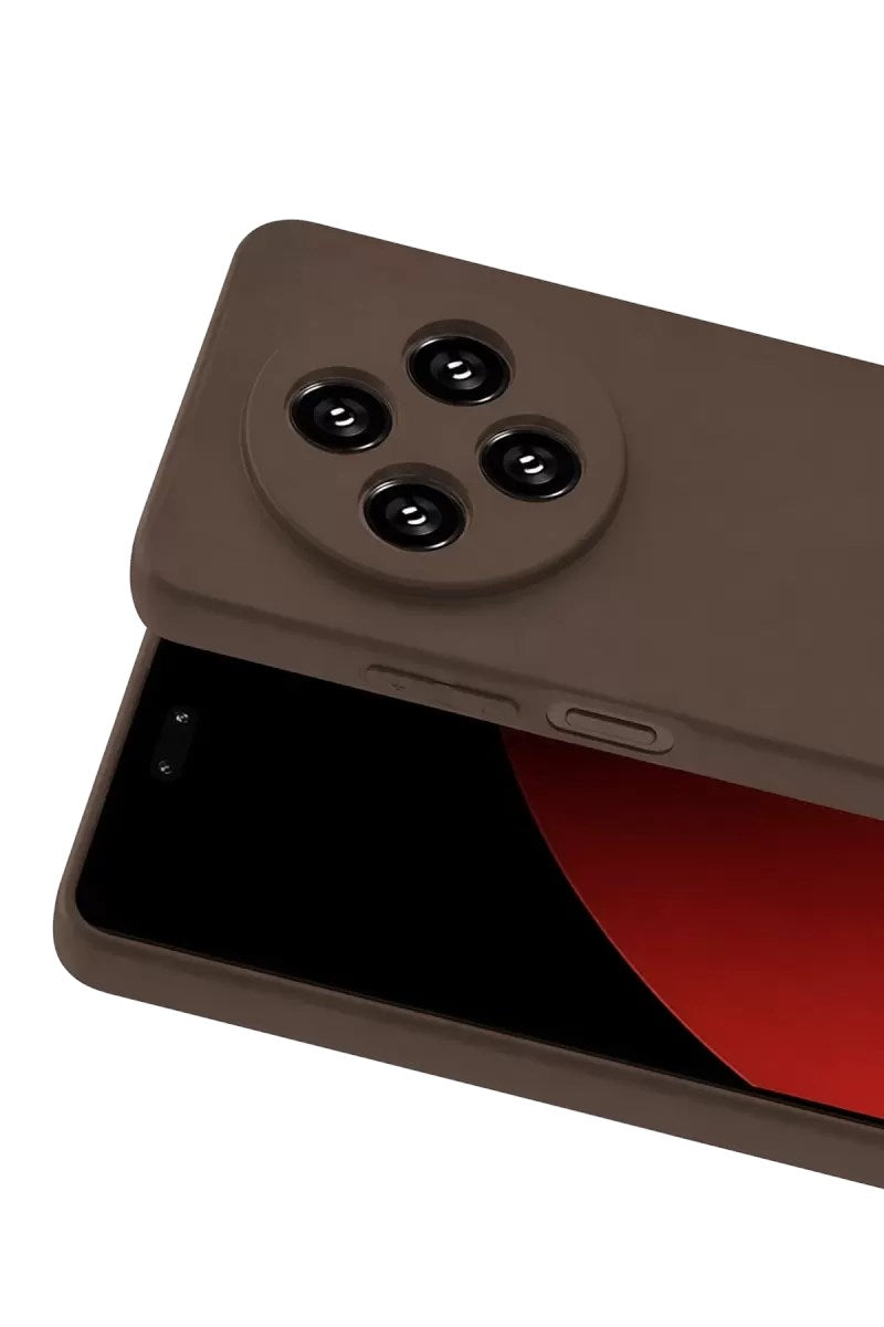 Mey İthalat® Redmi 14C Kılıf First Silikon - Kahverengi