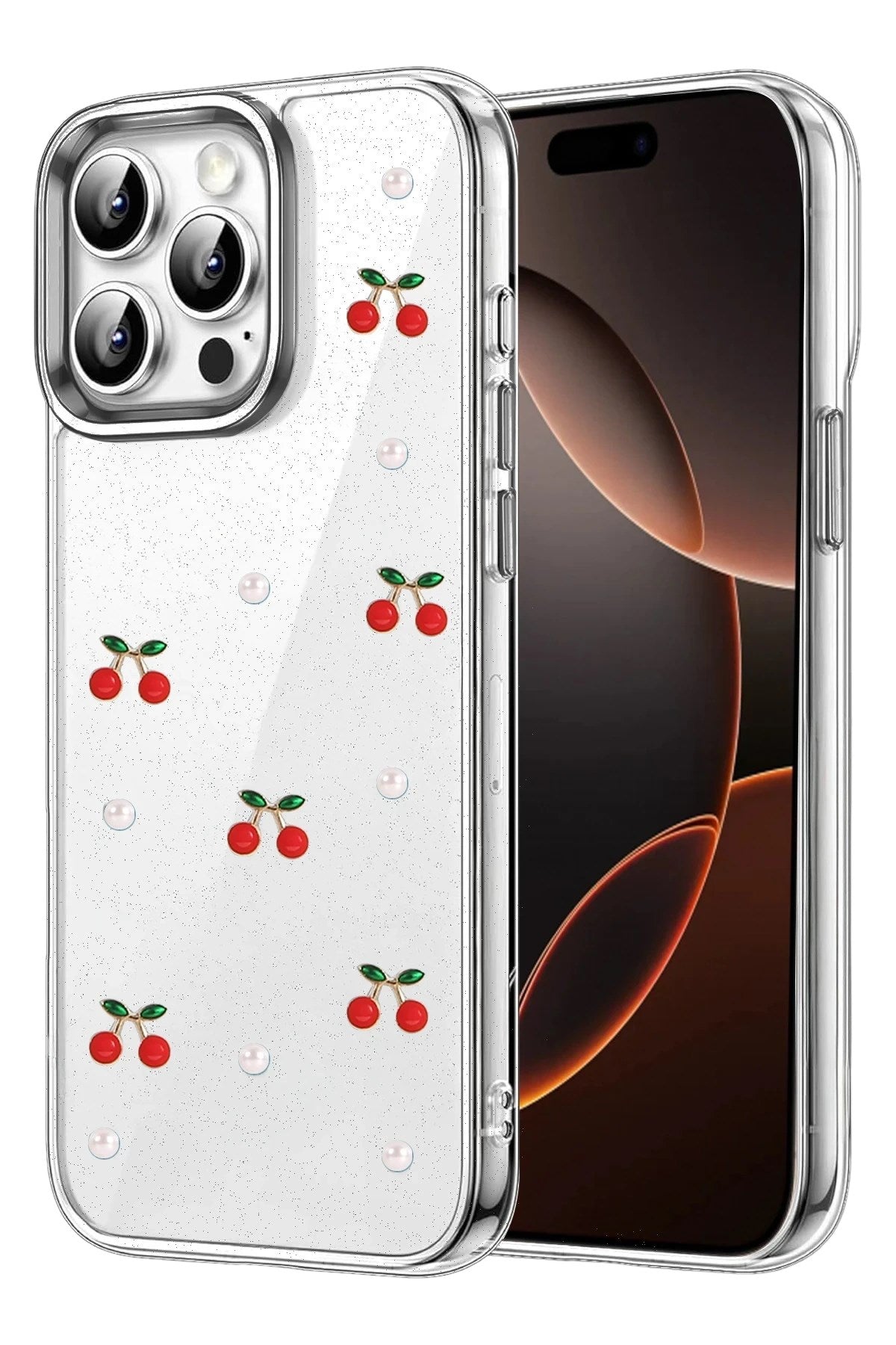 Mey İthalat® iPhone 15 Pro Fiyonk Desenli Kapak - Desen 9