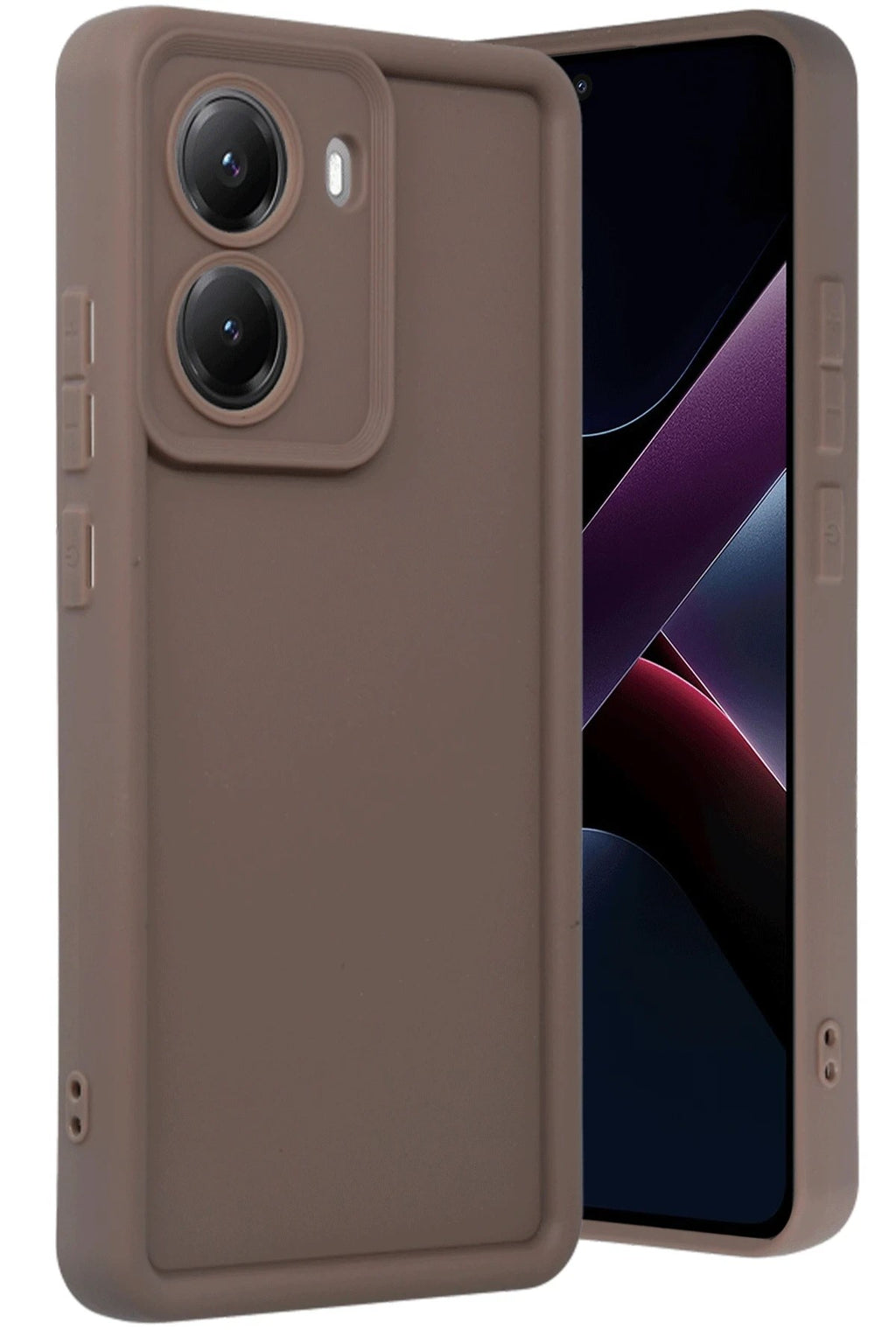 Mey İthalat® Poco X7 Pro Viera Silikon - Kahverengi
