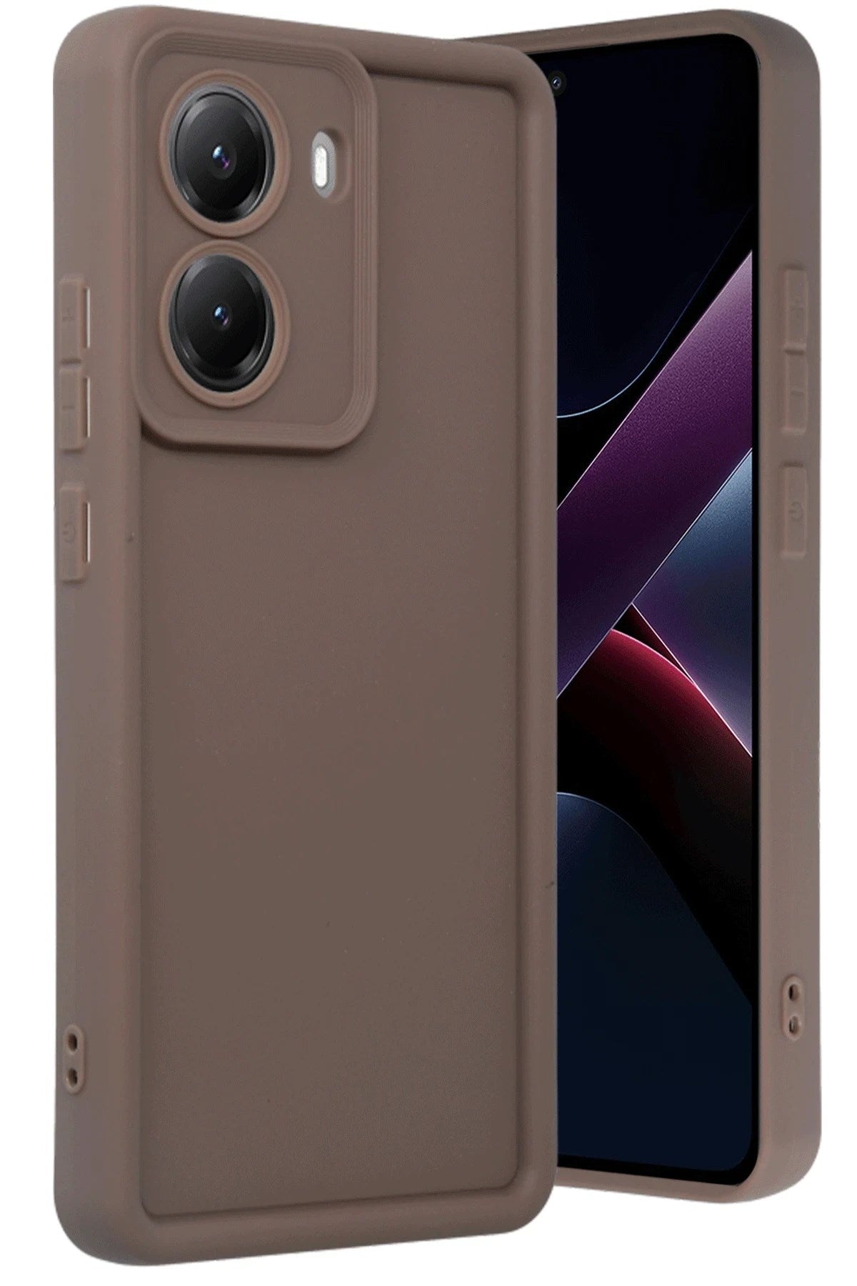 Mey İthalat® Poco X7 Pro Viera Silikon - Kahverengi