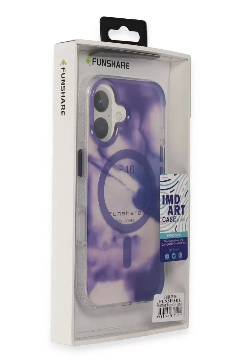 Mey İthalat® iPhone 16 Phantom Magsafe Kapak - Mavi