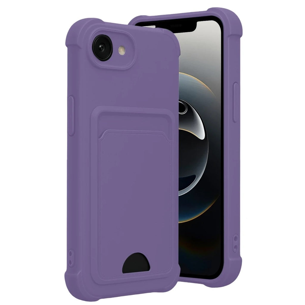 Mey İthalat® iPhone 16E Kelvin Kartvizitli Silikon - Lila