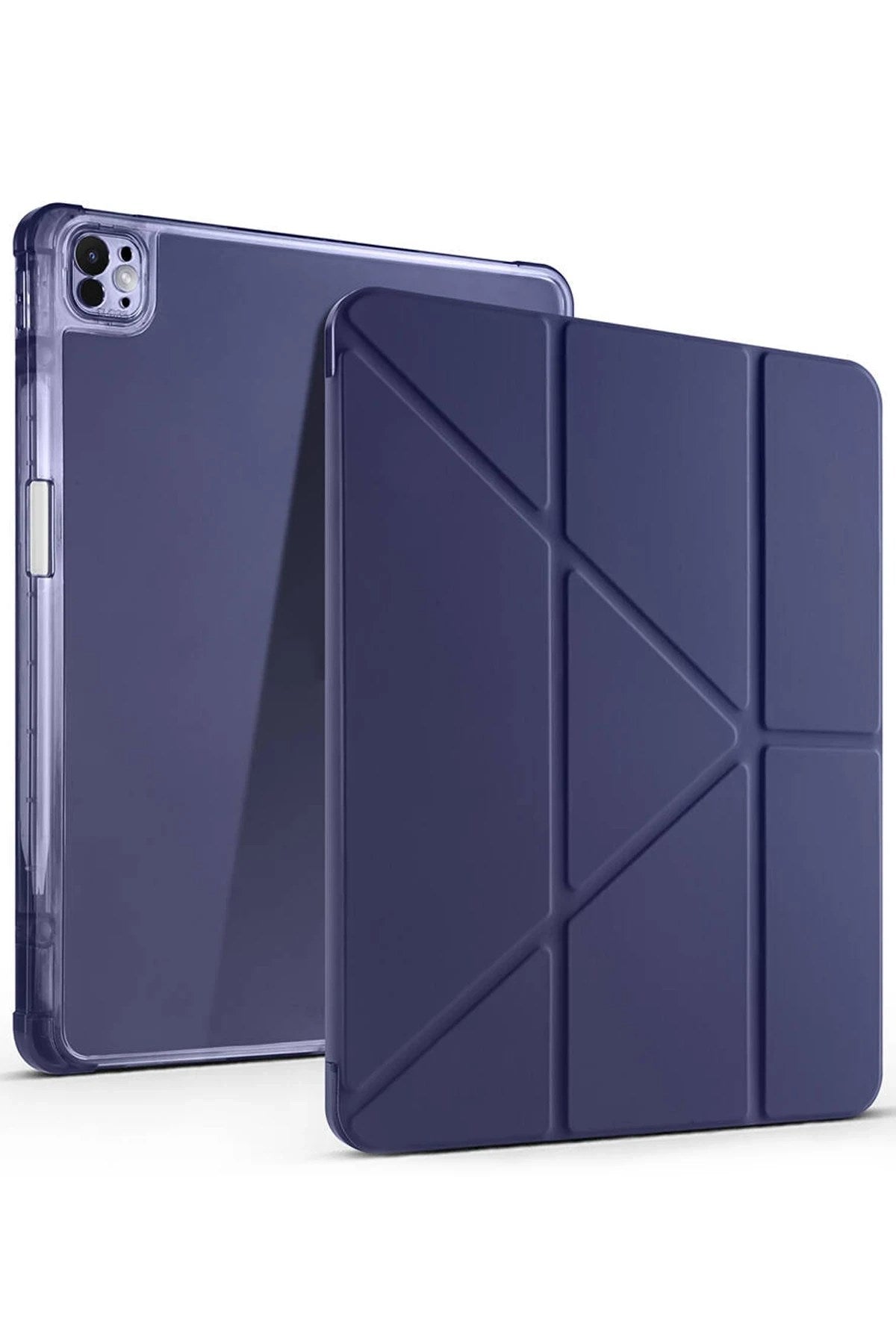 Mey İthalat® iPad Air 13 (2024) Kılıf Kalemlikli Mars Tablet Kılıfı - Lacivert