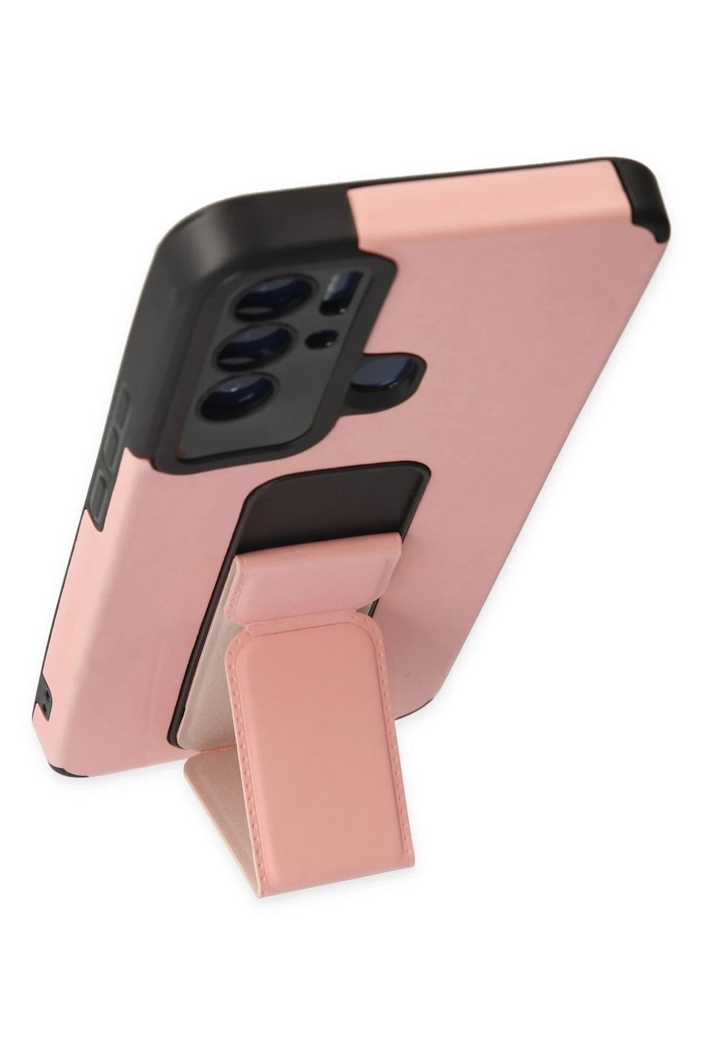 Mey İthalat® Tecno Pova Neo Kılıf Mega Standlı Silikon - Pudra