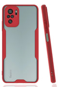 Mey İthalat® Redmi Note 10 Kılıf Platin Silikon - Kırmızı
