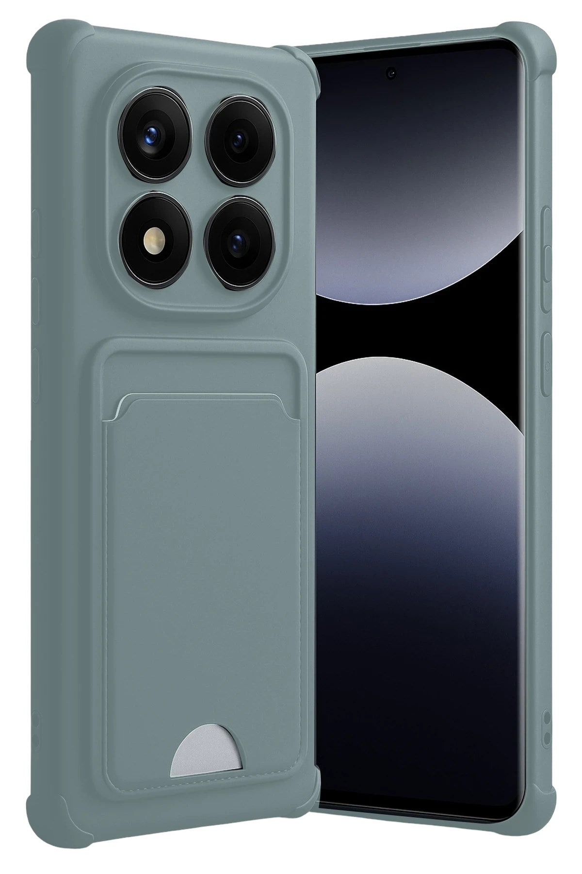 Mey İthalat® Redmi Note 14 Pro 5G Kelvin Kartvizitli Silikon - Açık Yeşil