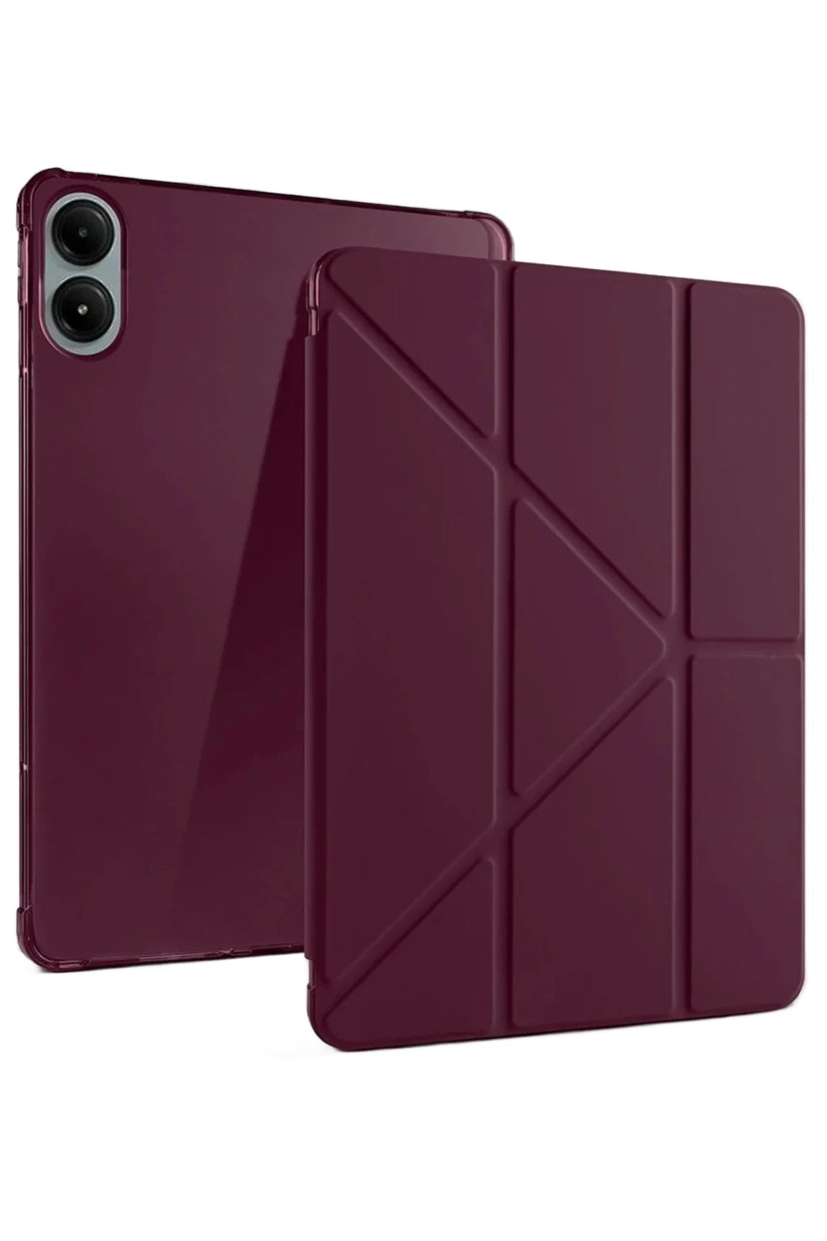 Mey İthalat® Redmi Pad Pro 12.1 Kılıf Kalemlikli Mars Tablet Kılıfı - Mürdüm