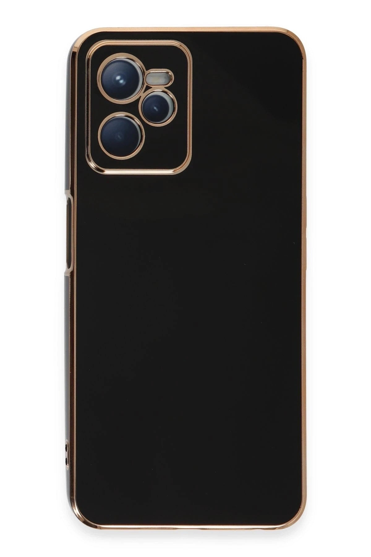 Mey İthalat® Realme C35 Kılıf Volet Silikon - Siyah